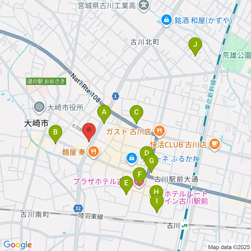 ソマキ・ミュージック周辺のホテル一覧地図