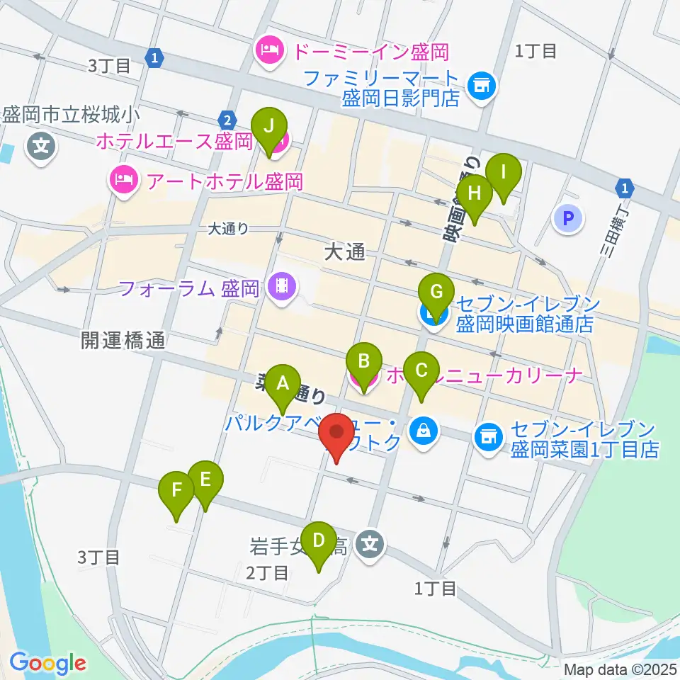 SOUND CHANNEL周辺のホテル一覧地図