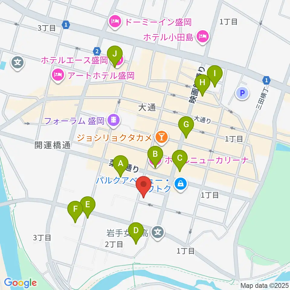 SOUND CHANNEL周辺のホテル一覧地図