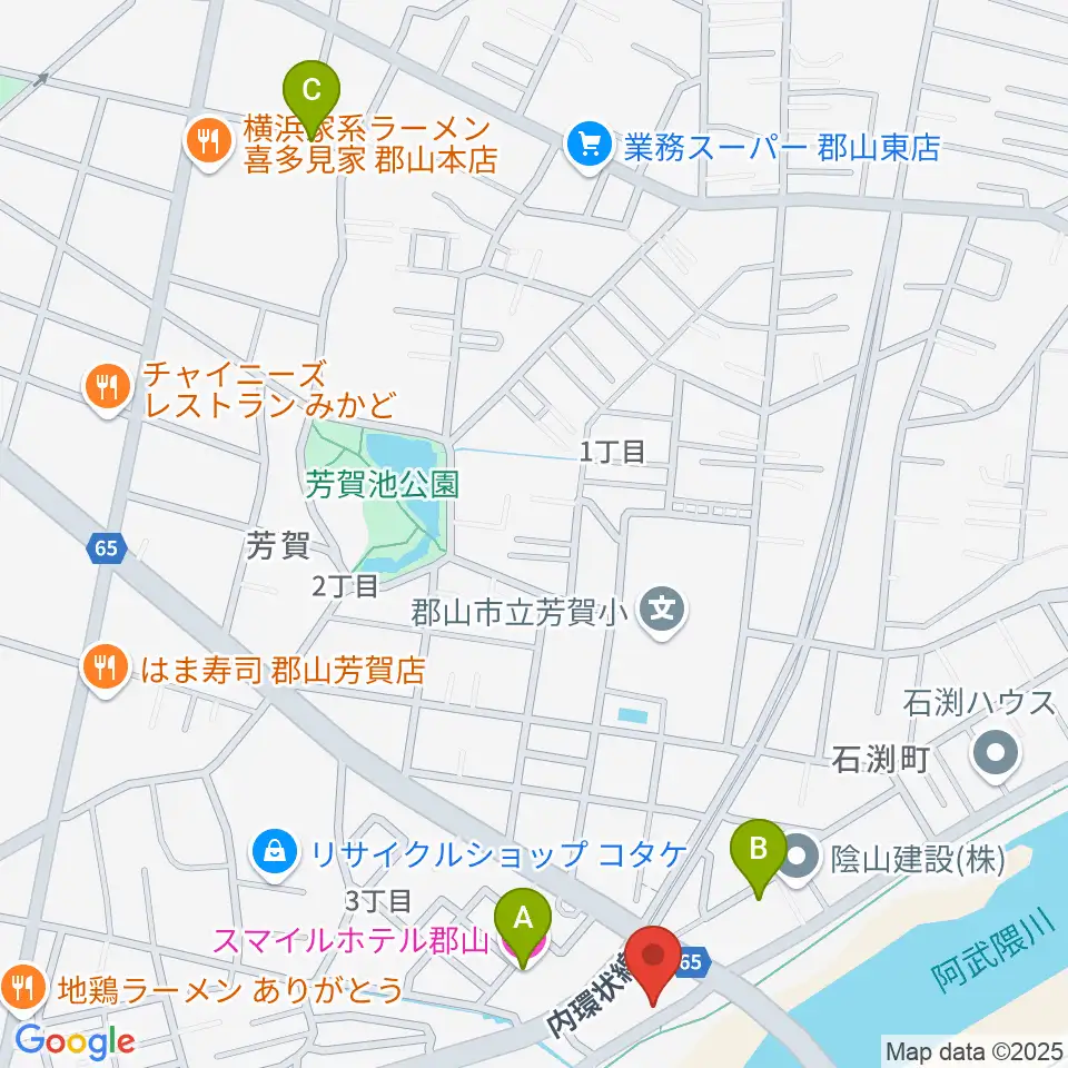 ココビートレコード周辺のホテル一覧地図