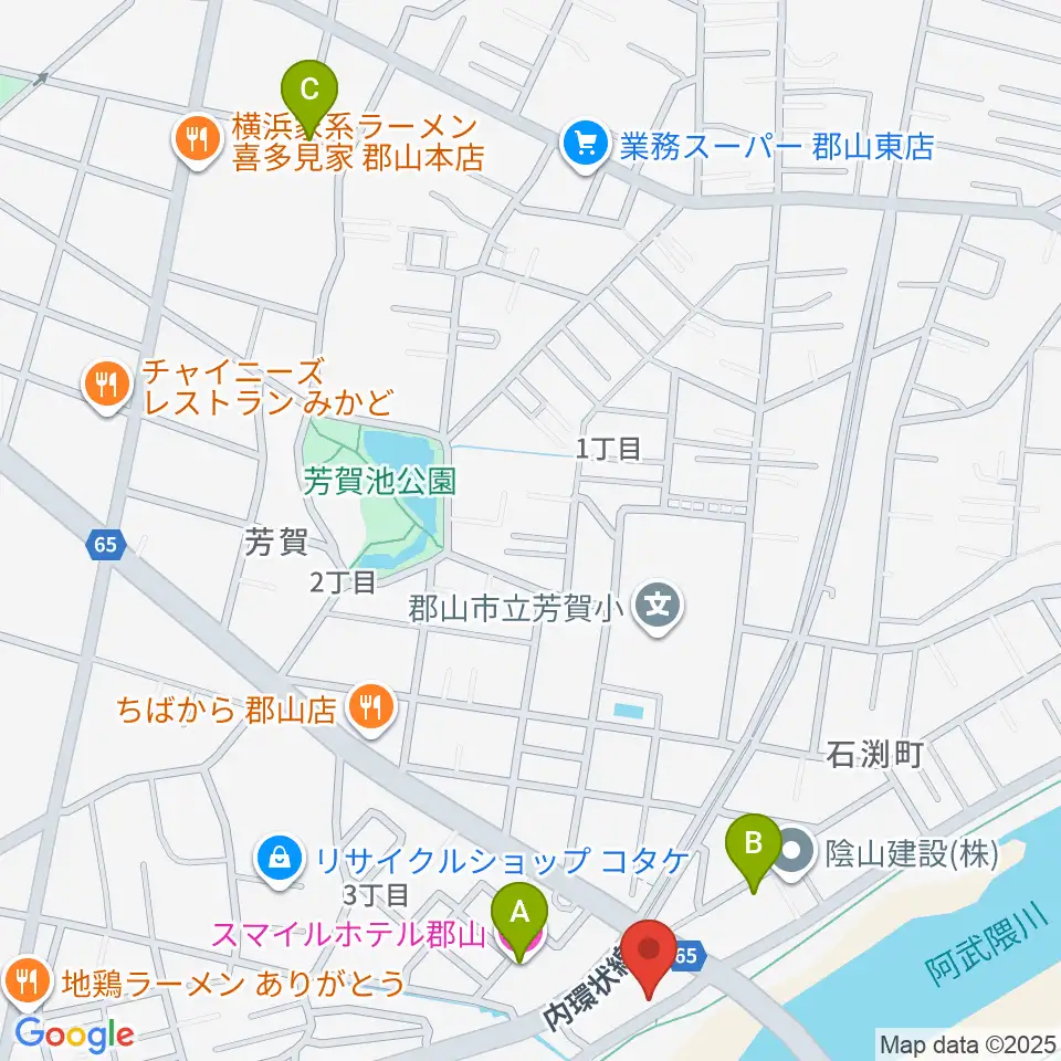 ココビートレコード周辺のホテル一覧地図