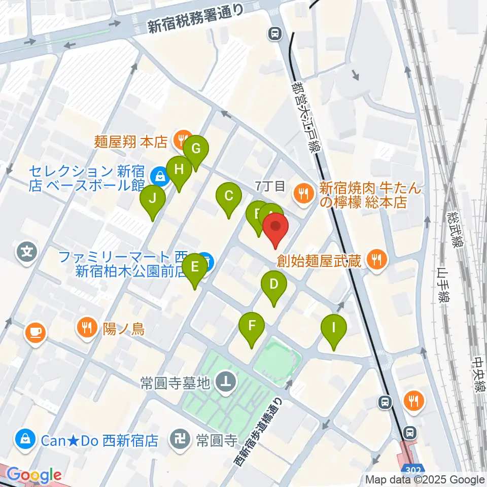 ガーデンシェッド周辺のホテル一覧地図