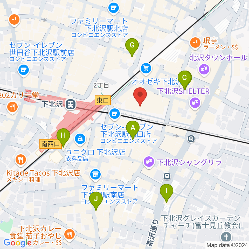 新宿レコード周辺のホテル一覧地図