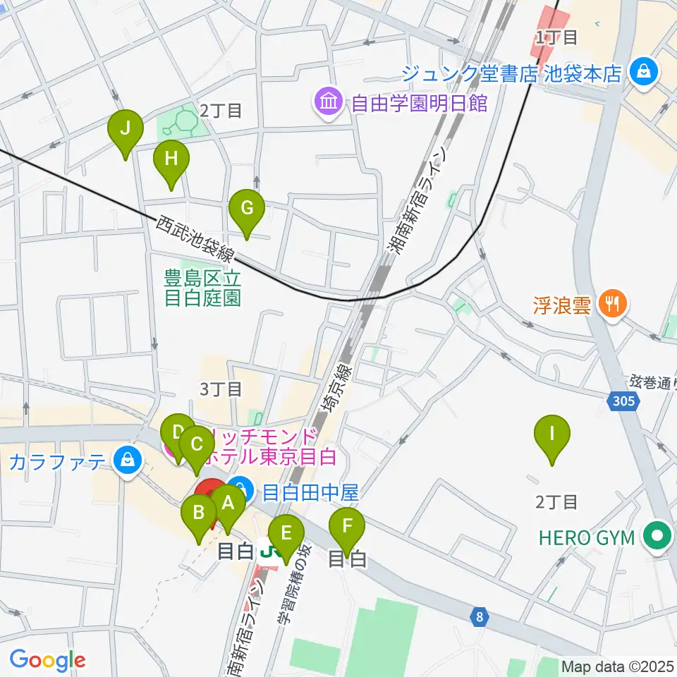 WORLD DISQUE周辺のホテル一覧地図