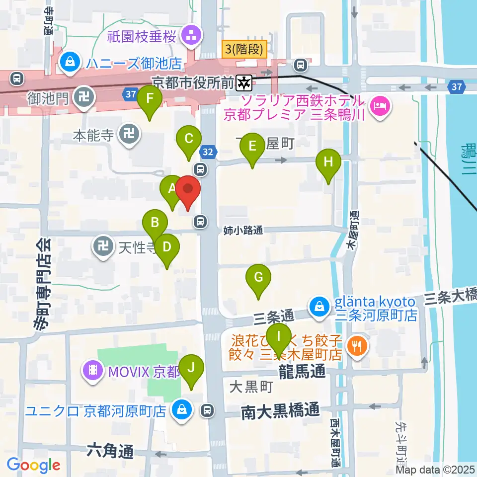 JET SET京都店周辺のホテル一覧地図
