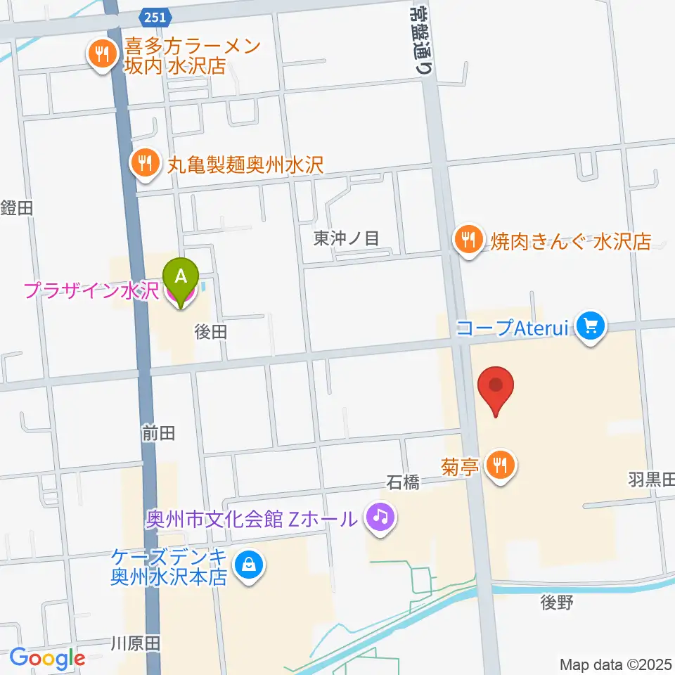 正時堂アテルイセンター周辺のホテル一覧地図