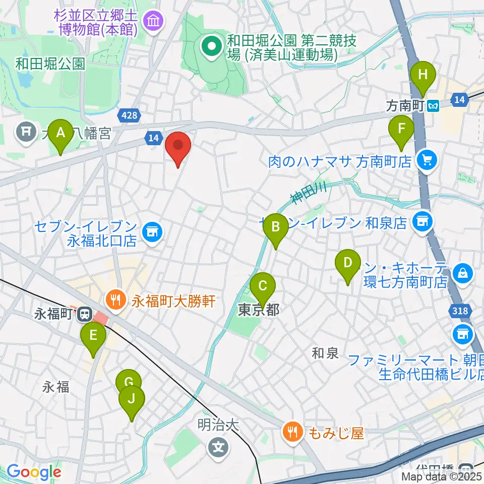 ソノリウム周辺のホテル一覧地図