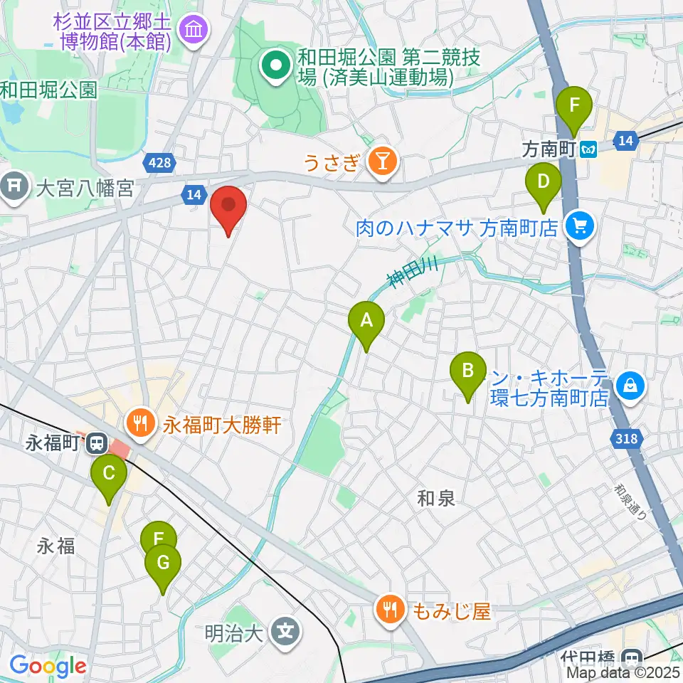 ソノリウム周辺のホテル一覧地図