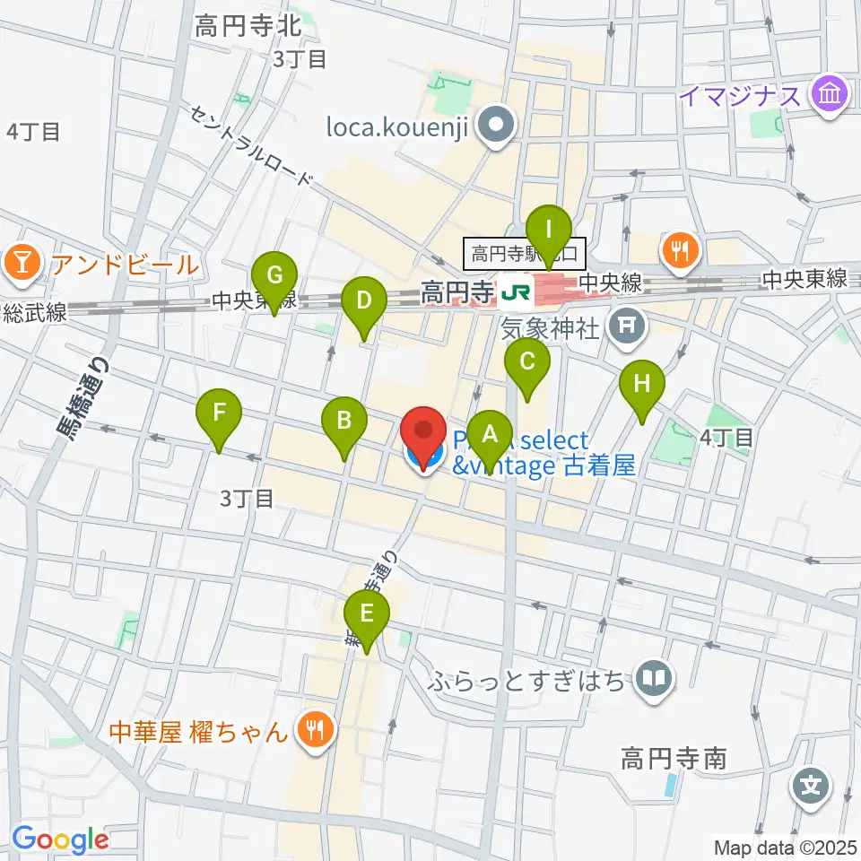 UNIVERSOUNDS周辺のホテル一覧地図