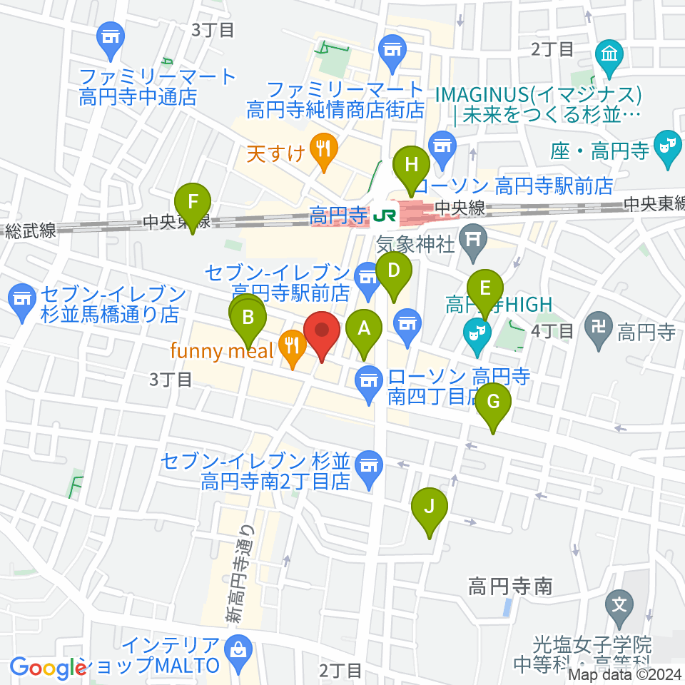 RECORD BOY周辺のホテル一覧地図