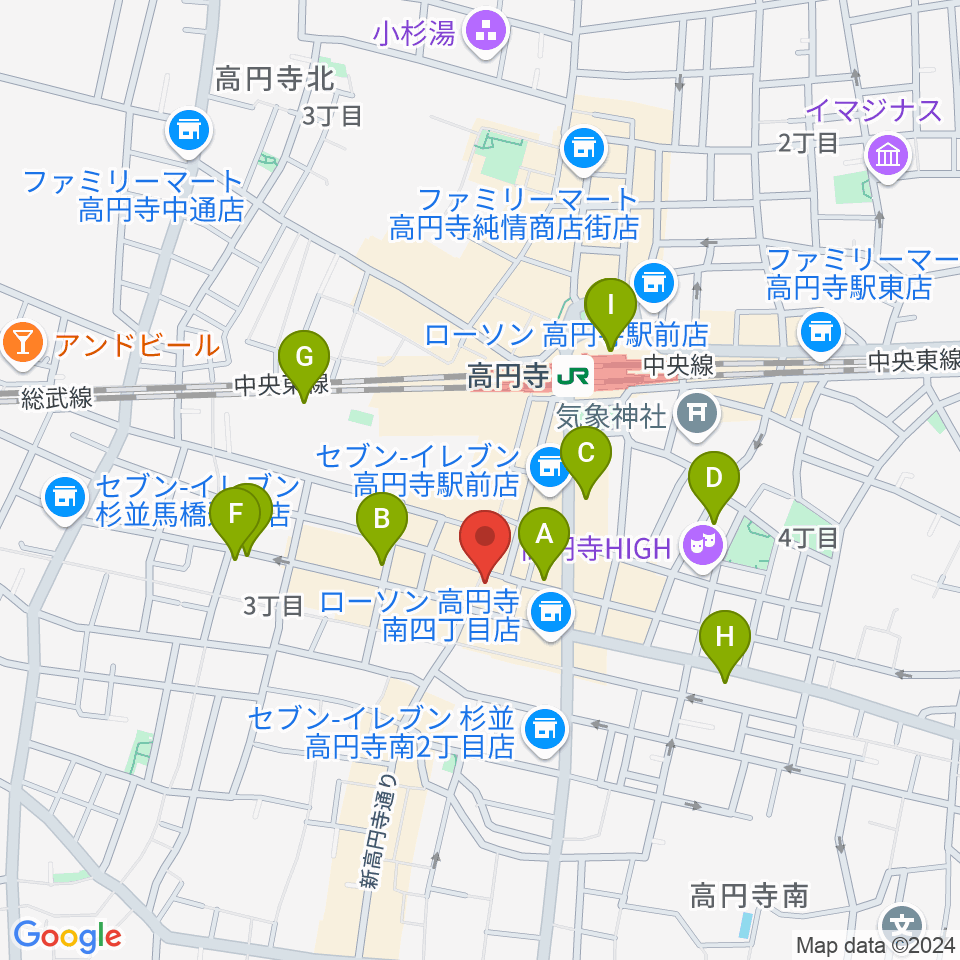 RECORD BOY周辺のホテル一覧地図