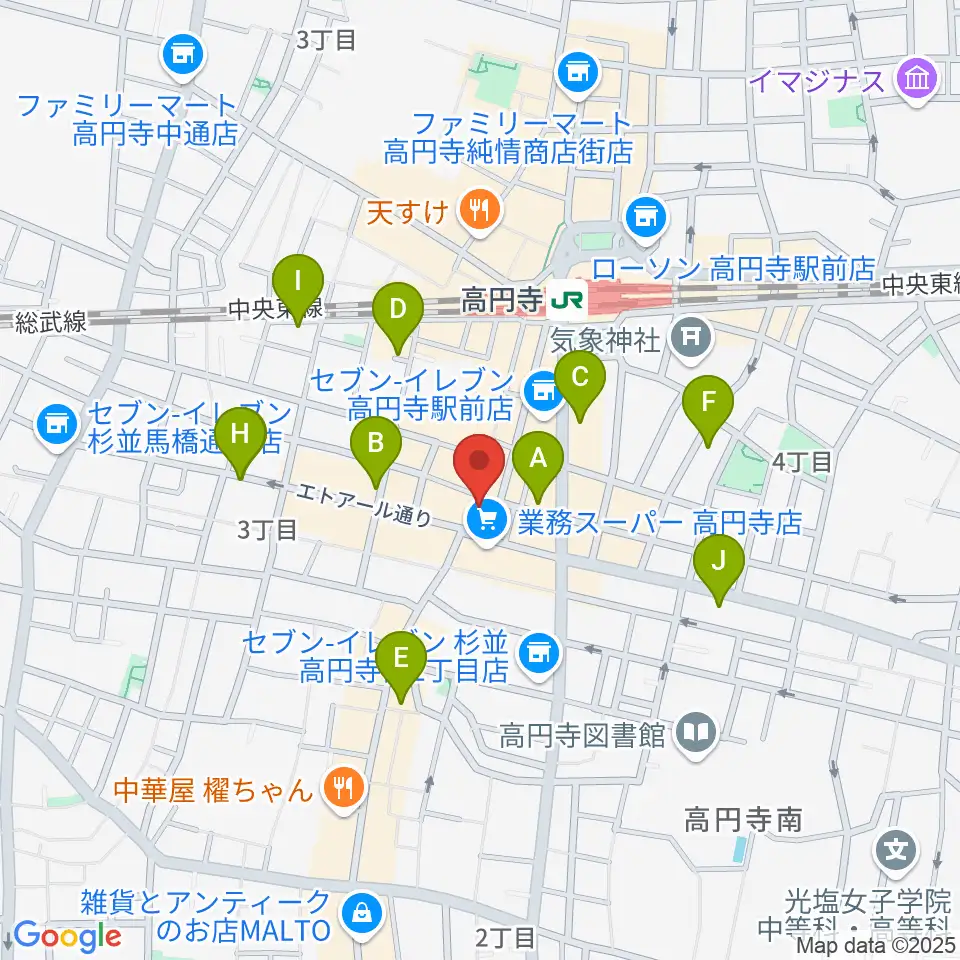 RECORD BOY周辺のホテル一覧地図
