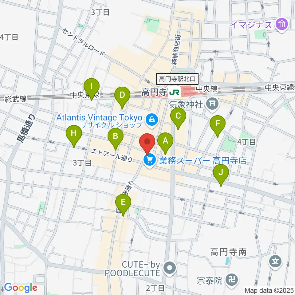 RECORD BOY周辺のホテル一覧地図