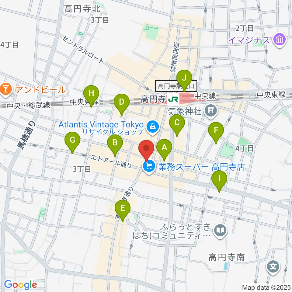 RECORD BOY周辺のホテル一覧地図