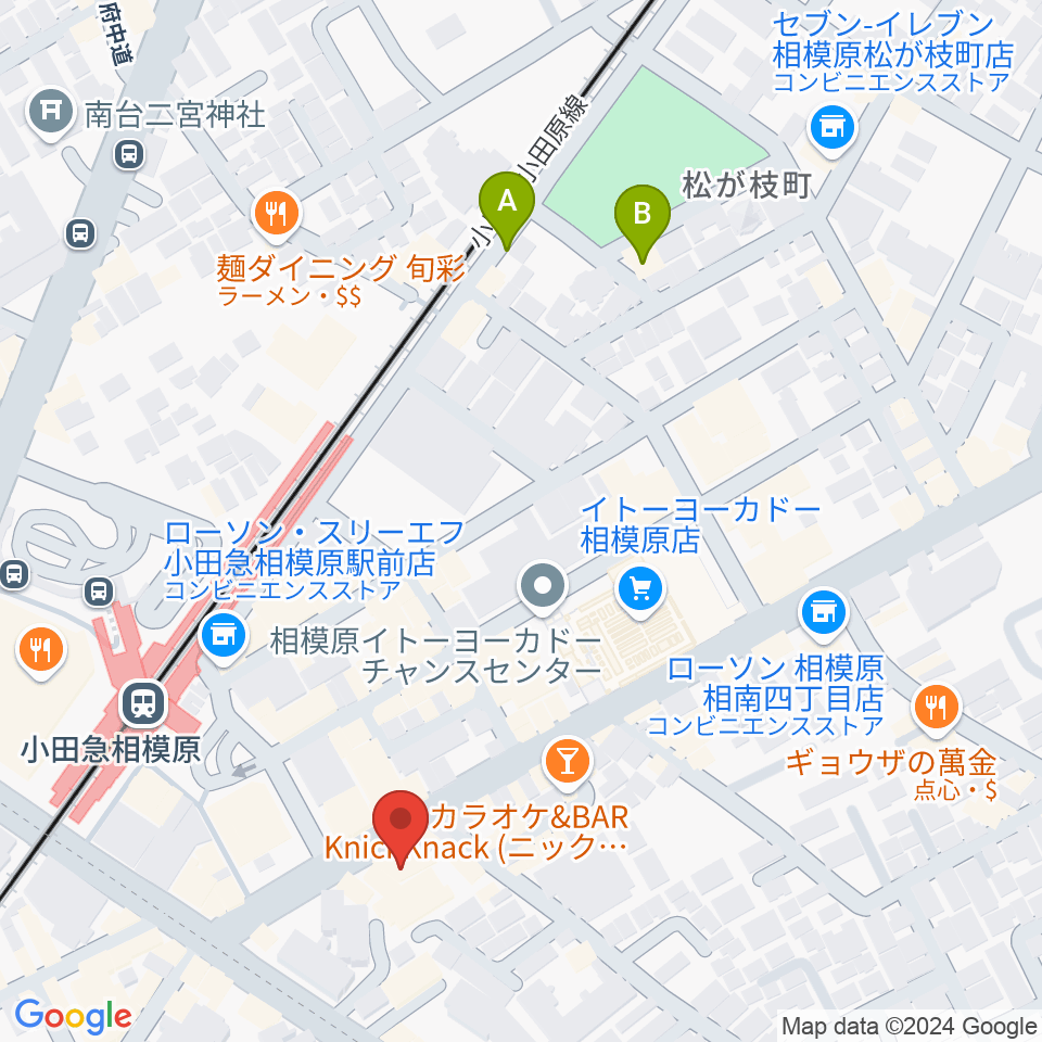 小田急相模原 Take5 周辺のホテル一覧地図