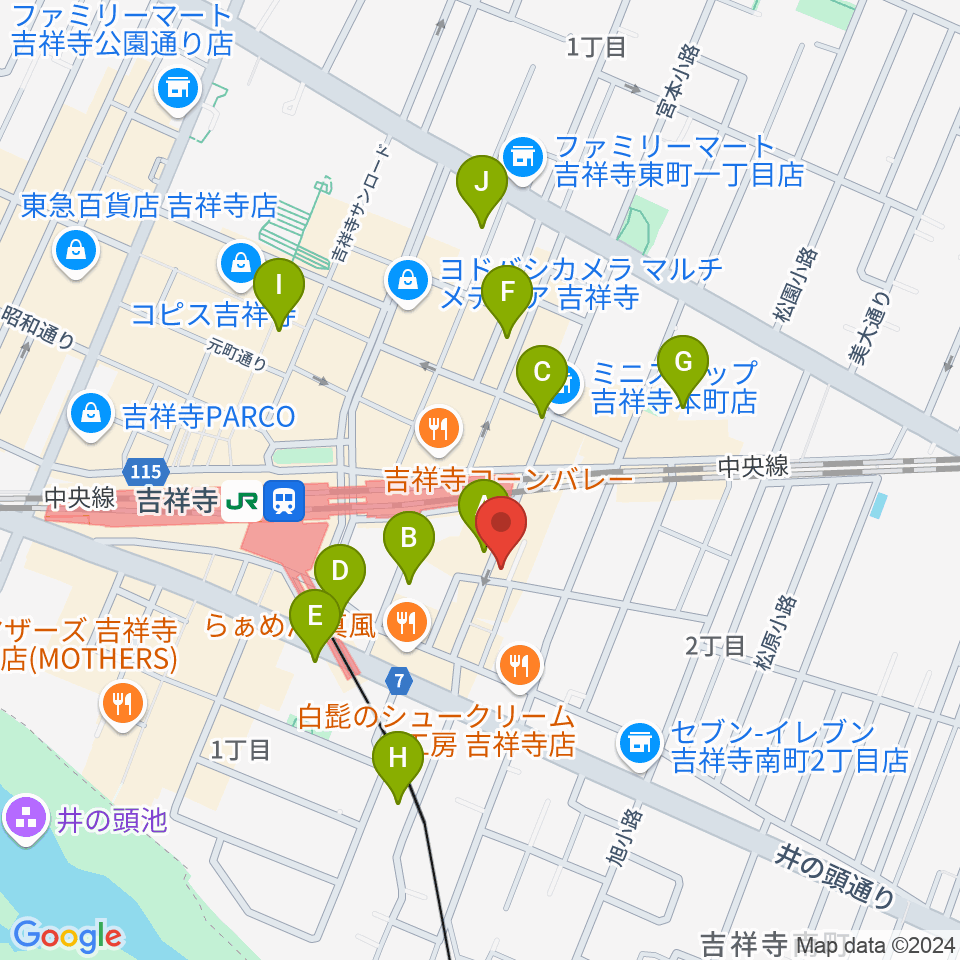 サウンドスタジオキッカ周辺のホテル一覧地図