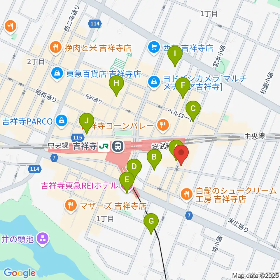 サウンドスタジオキッカ周辺のホテル一覧地図