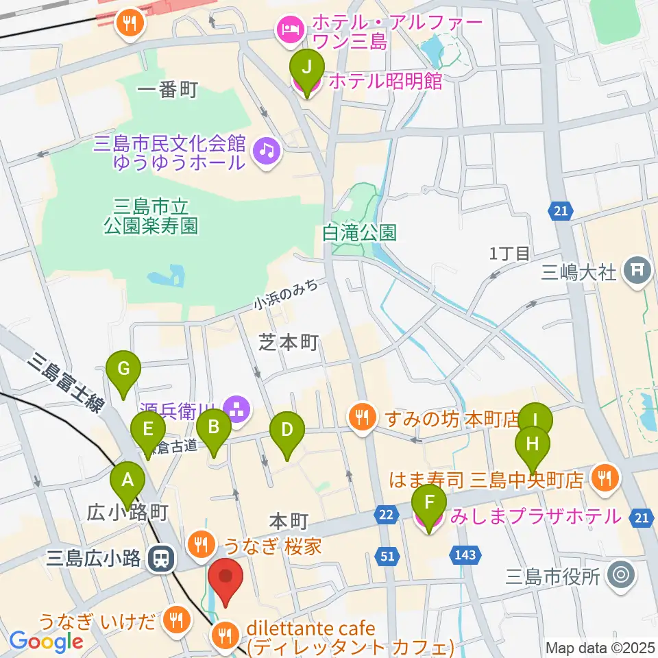 常林寺 白瀧観音堂ホール周辺のホテル一覧地図