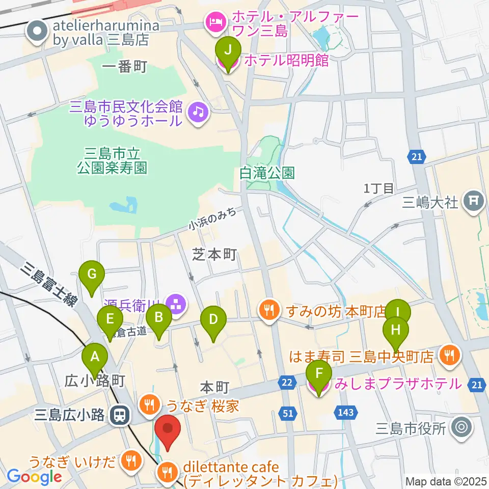 常林寺 白瀧観音堂ホール周辺のホテル一覧地図