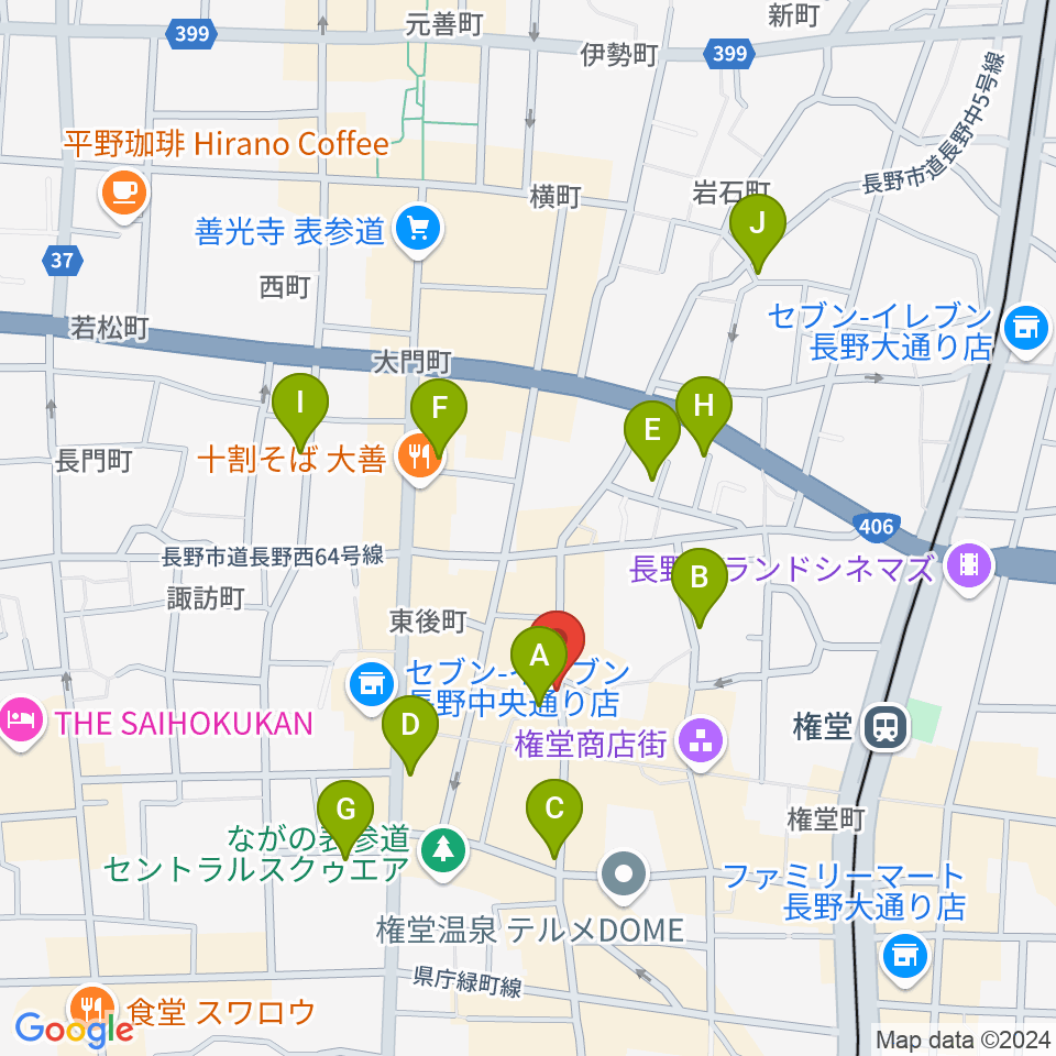 インディア・ザ・ロック周辺のホテル一覧地図