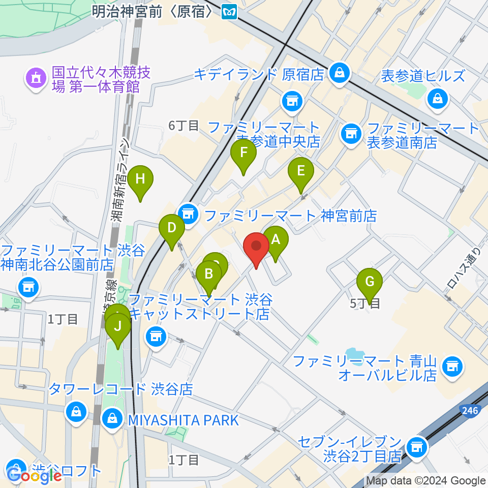 GLOCAL RECORDS周辺のホテル一覧地図