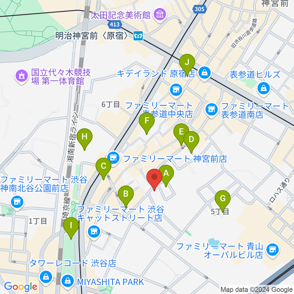 GLOCAL RECORDS周辺のホテル一覧地図