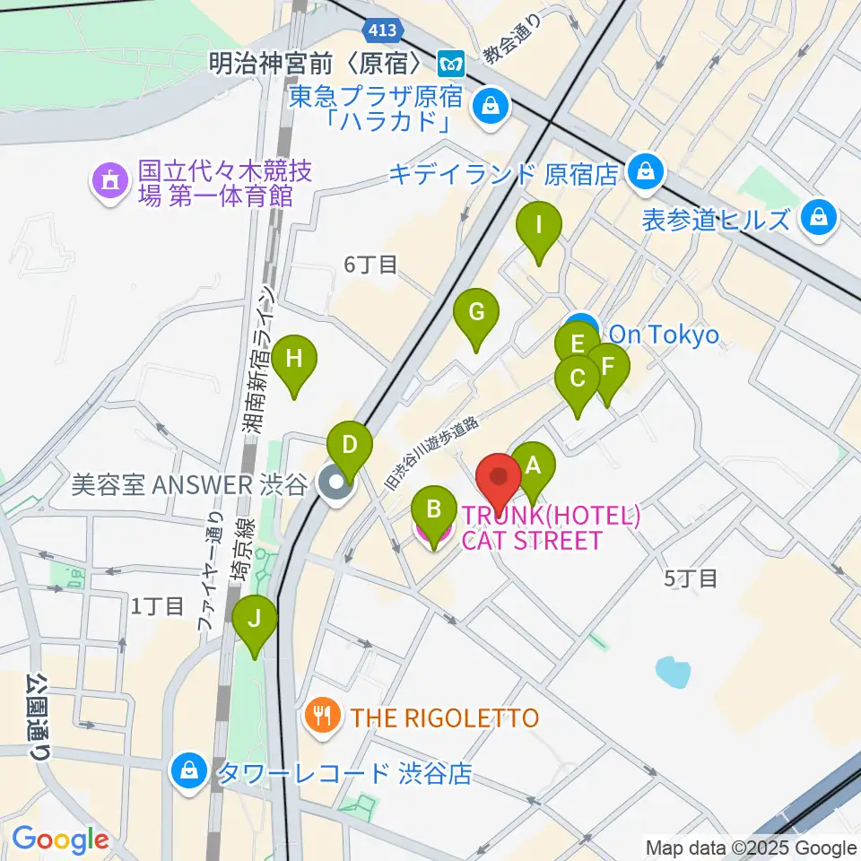 GLOCAL RECORDS周辺のホテル一覧地図