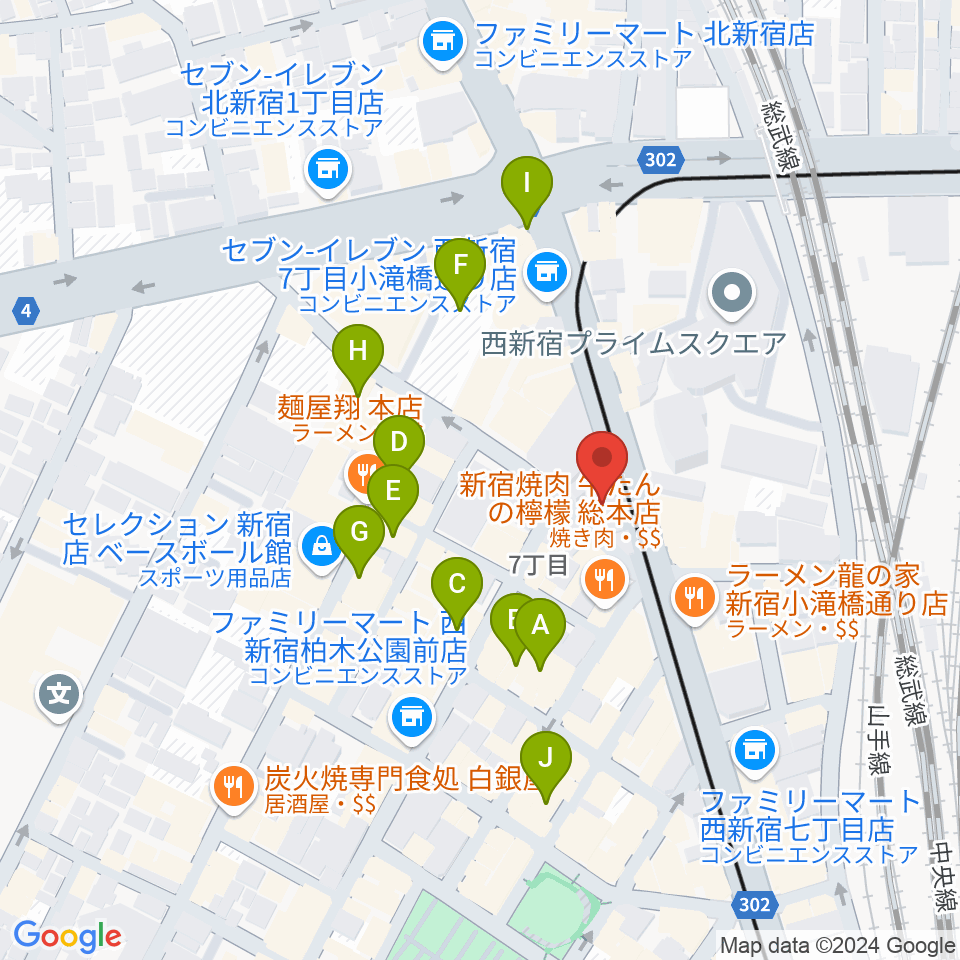 Nat Records周辺のホテル一覧地図