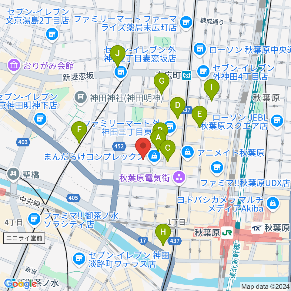 Twin Box周辺のホテル一覧地図