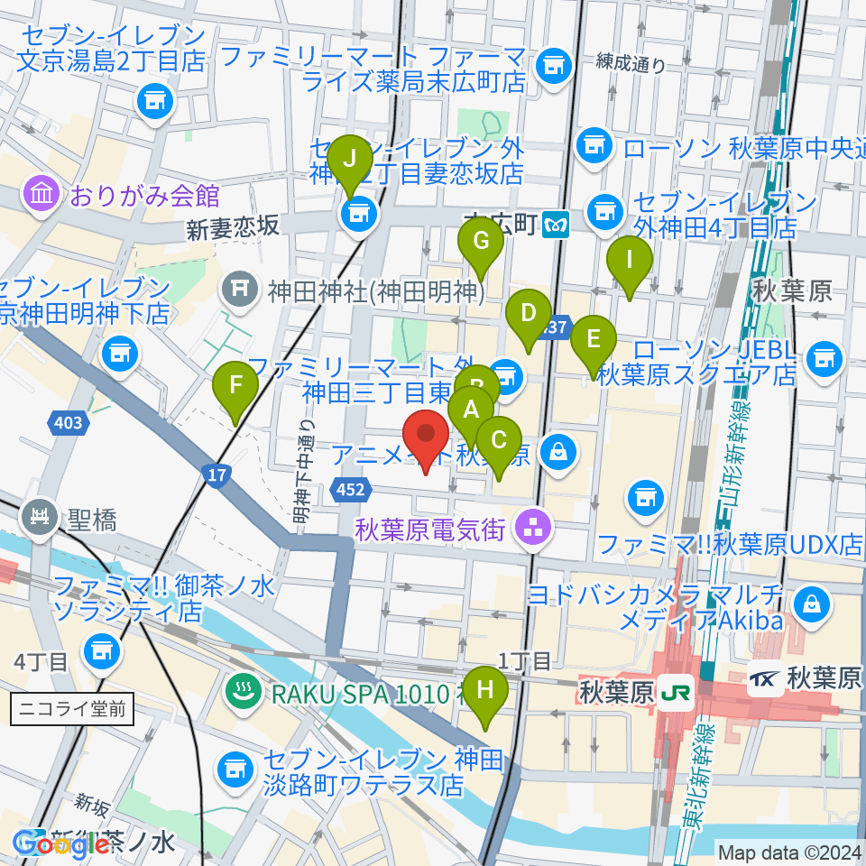 Twin Box周辺のホテル一覧地図