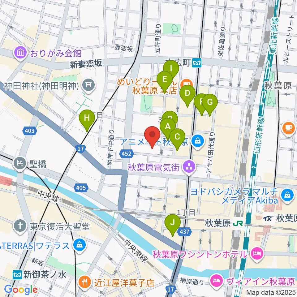 Twin Box周辺のホテル一覧地図