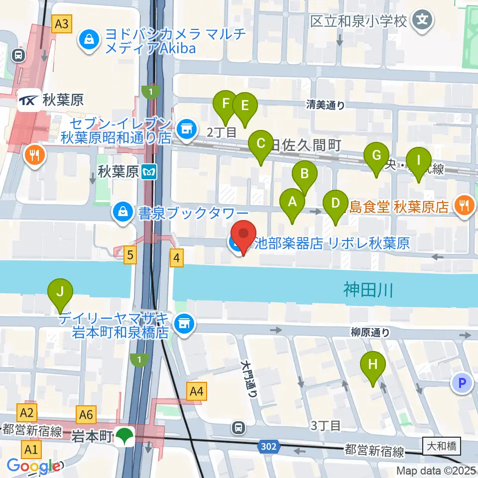 CLUB GOODMAN周辺のホテル一覧地図