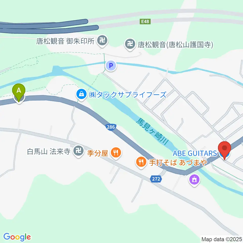 ABE GUITARS周辺のホテル一覧地図