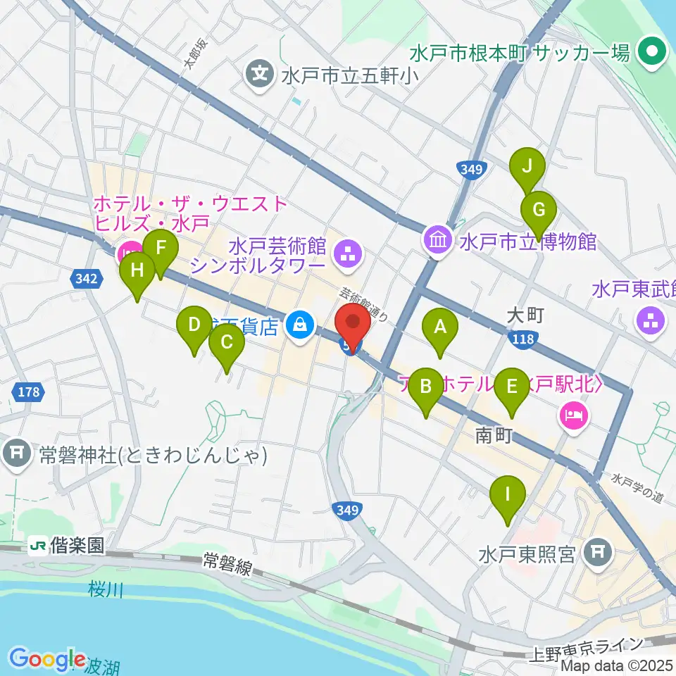 record KNOX周辺のホテル一覧地図