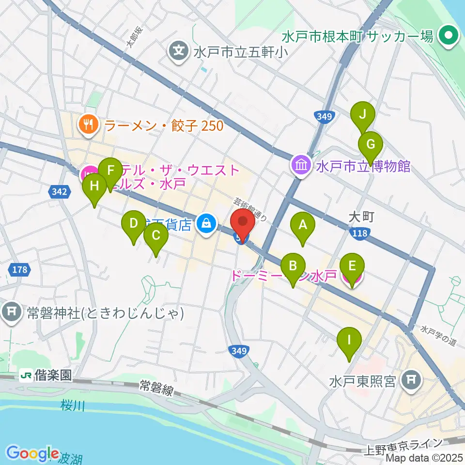 record KNOX周辺のホテル一覧地図