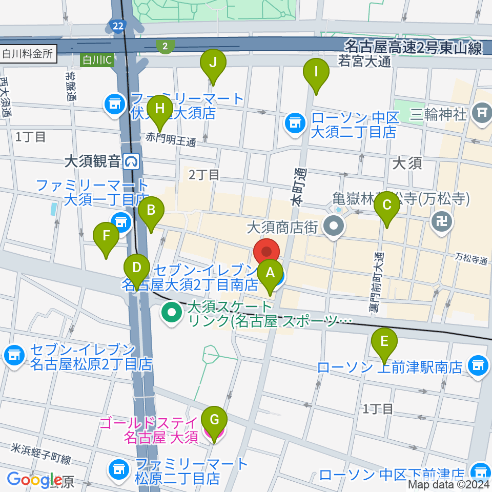 レコードショップZOO周辺のホテル一覧地図