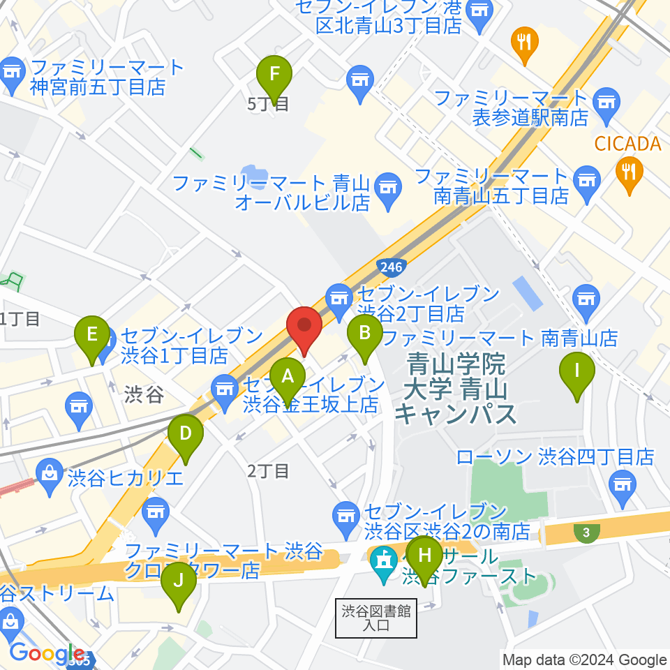 青山ZERO周辺のホテル一覧地図
