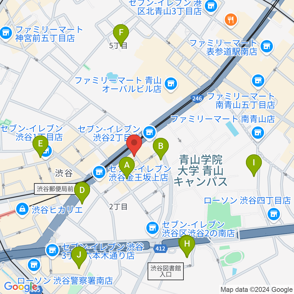 青山ZERO周辺のホテル一覧地図