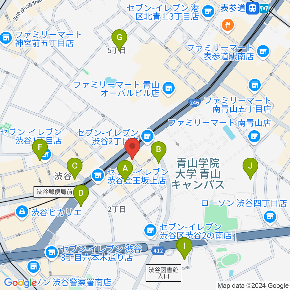 青山ZERO周辺のホテル一覧地図