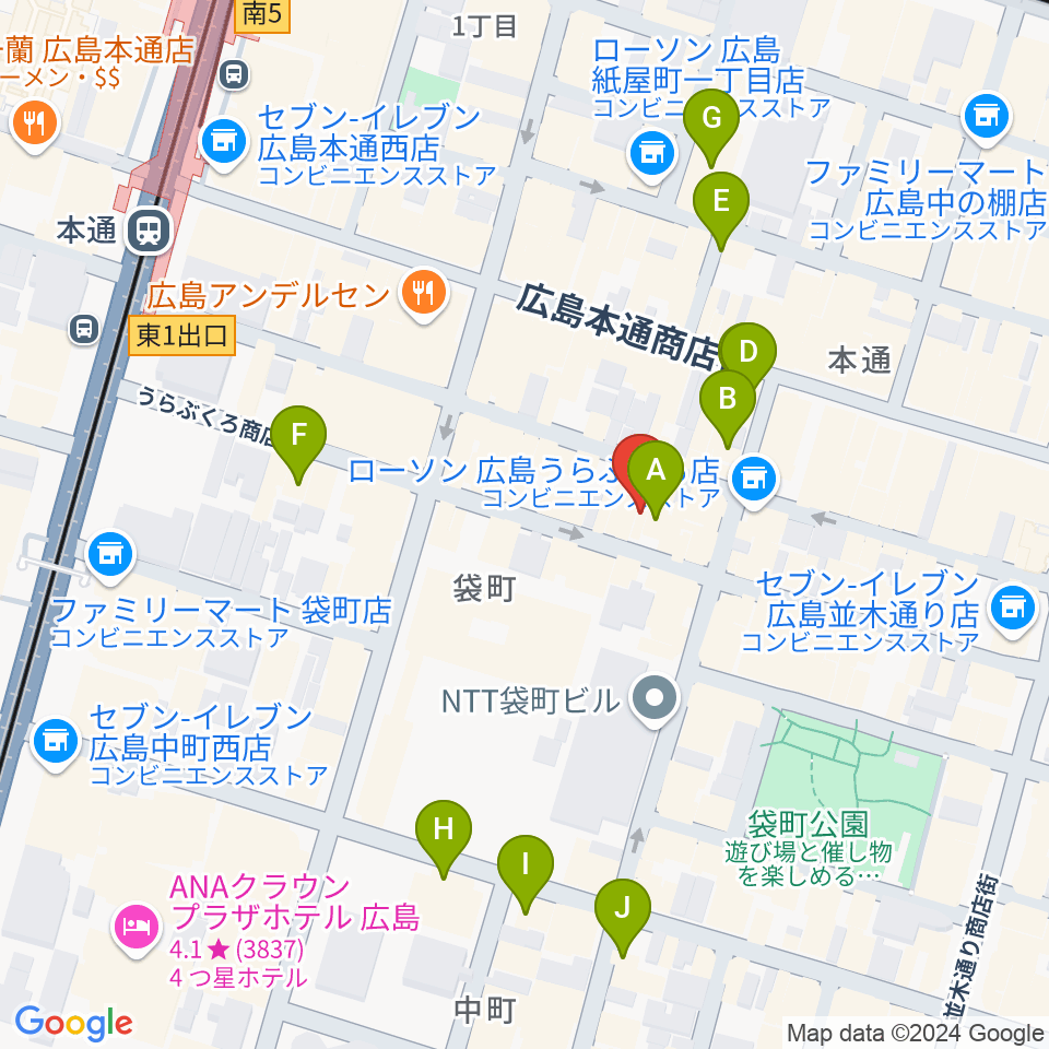 DISK SHOP MISERY周辺のホテル一覧地図