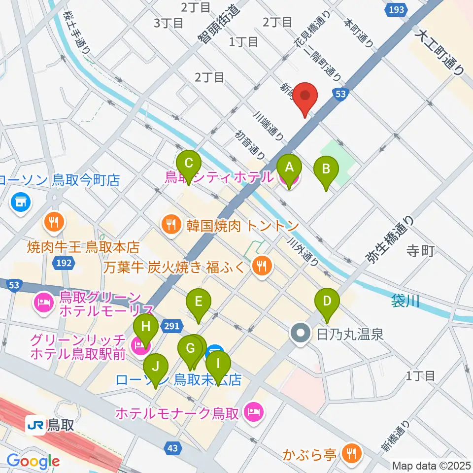 borzoi record周辺のホテル一覧地図