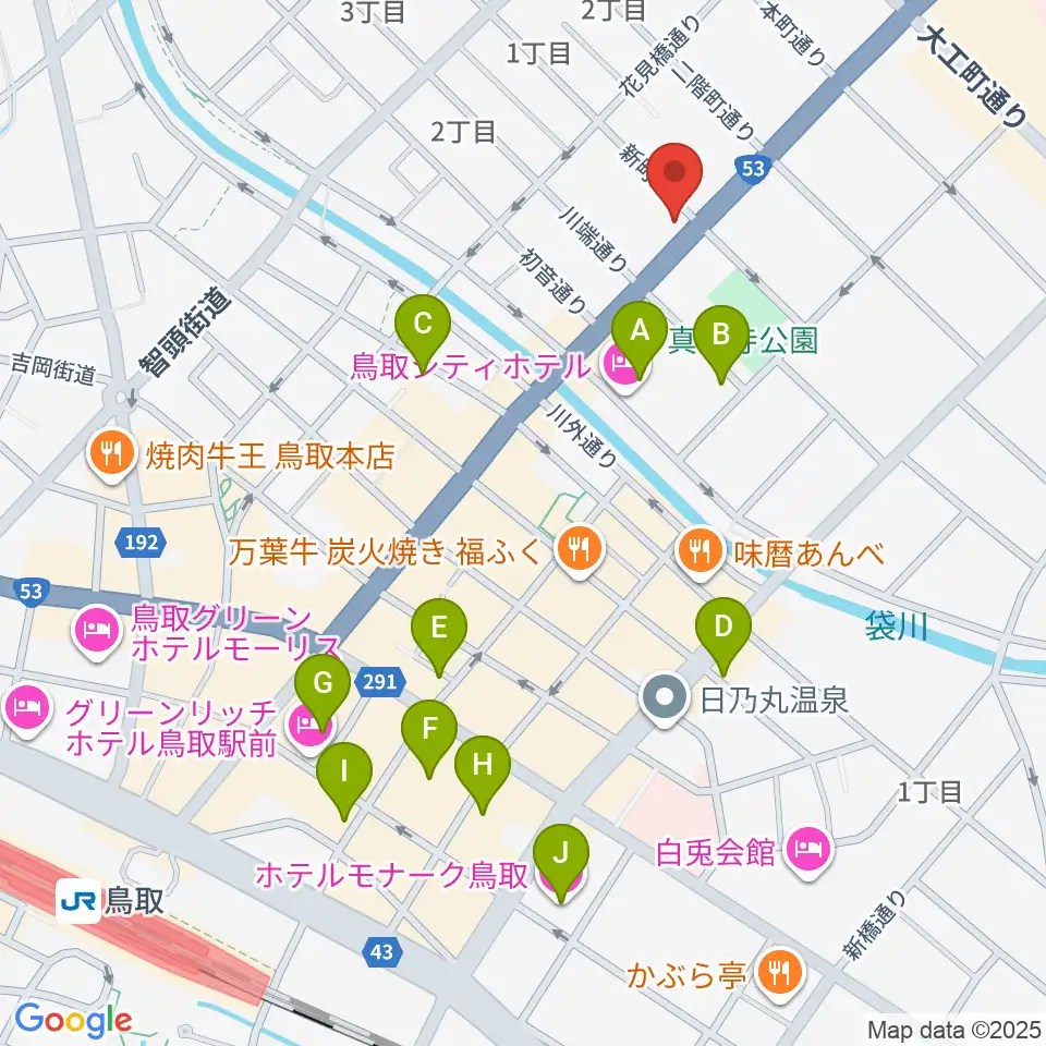 borzoi record周辺のホテル一覧地図