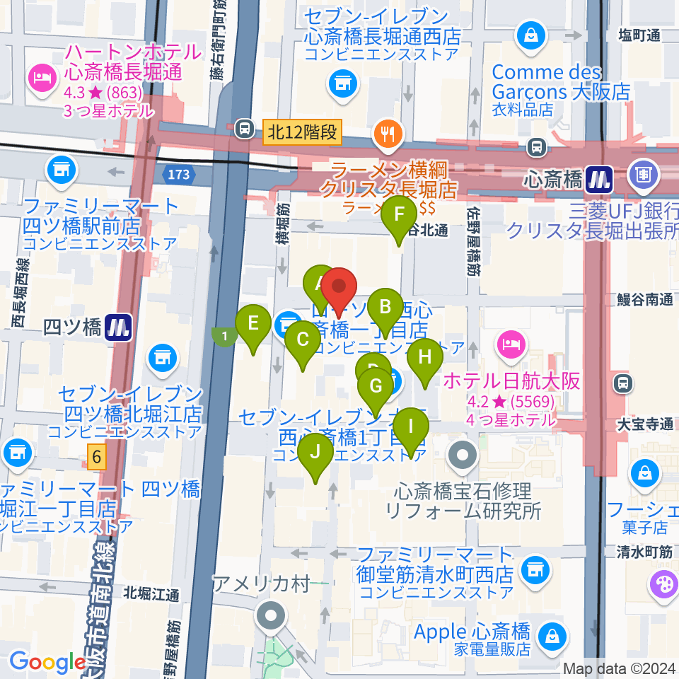 Root Down Records周辺のホテル一覧地図