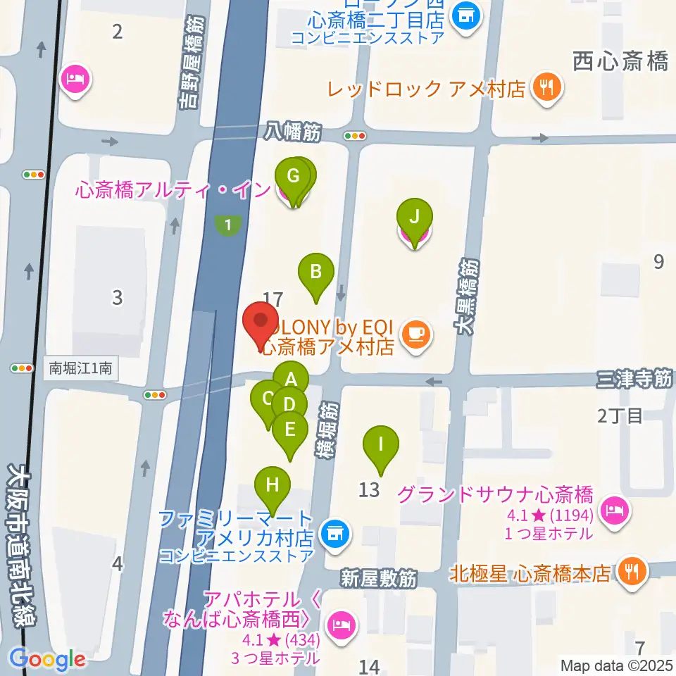 Groovenut Records周辺のホテル一覧地図