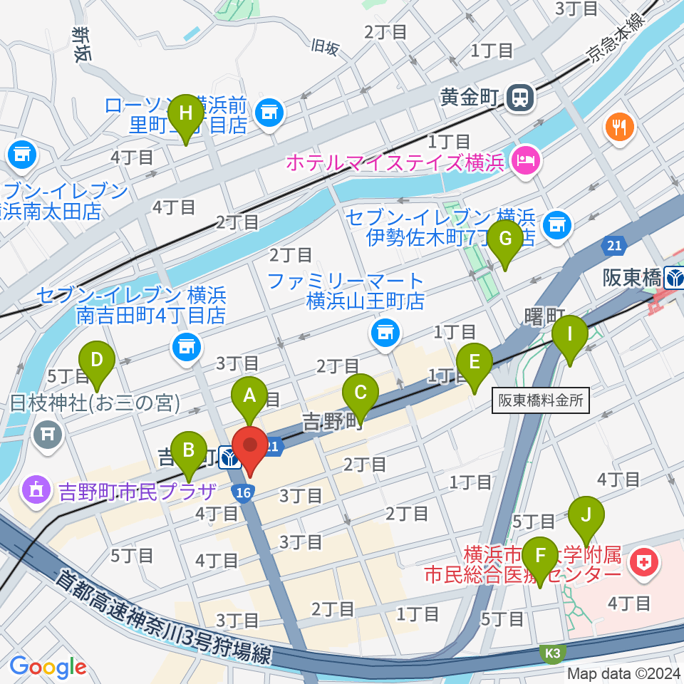 こびとさん周辺のホテル一覧地図