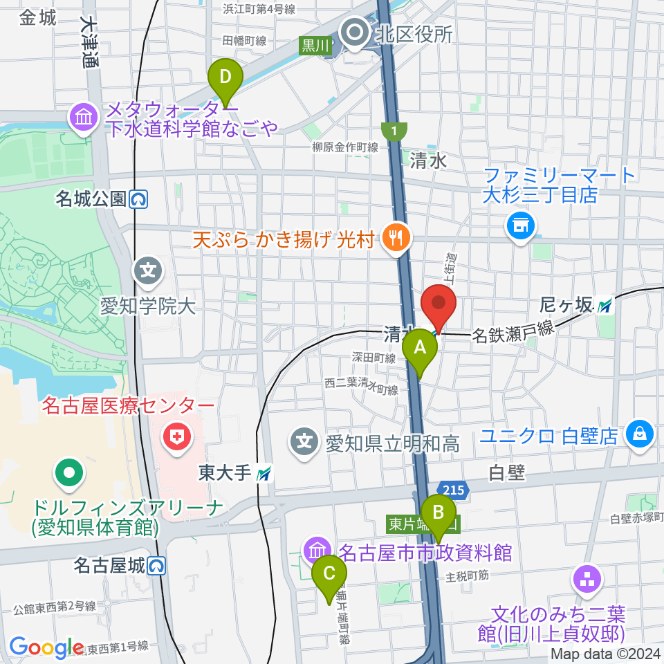 STIFF SLACK周辺のホテル一覧地図