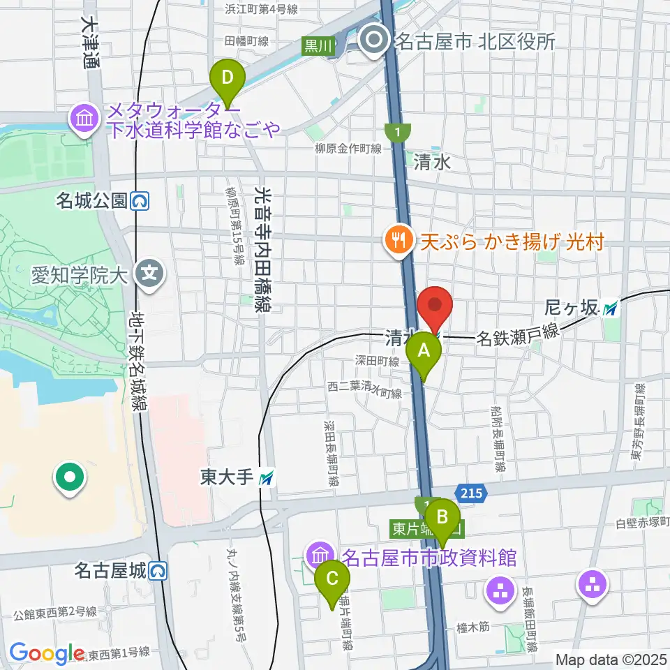 STIFF SLACK周辺のホテル一覧地図