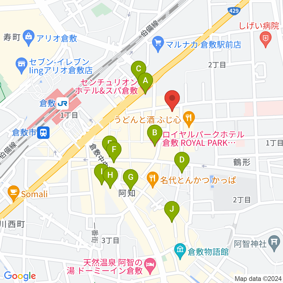 ガーデンオブディライト周辺のホテル一覧地図