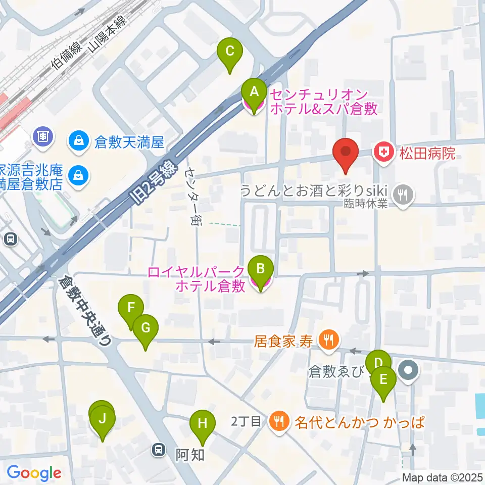ガーデンオブディライト周辺のホテル一覧地図
