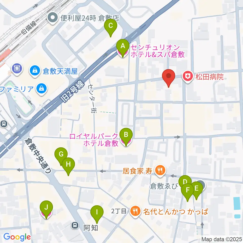 ガーデンオブディライト周辺のホテル一覧地図